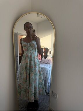 House of CB Green Floral Dress